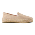 TOMS Carolina Espadrilles En Cuir Pour Femmes De Couleur Rose Pâle