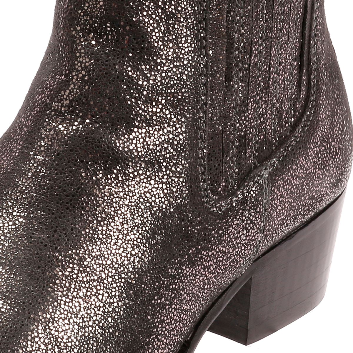 Osprey London The Janey Bottes Grises En Cuir Pour Femmes