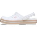 Crocs Crocband Sabots En Caramel Blanc/Rose En Thermoplastique