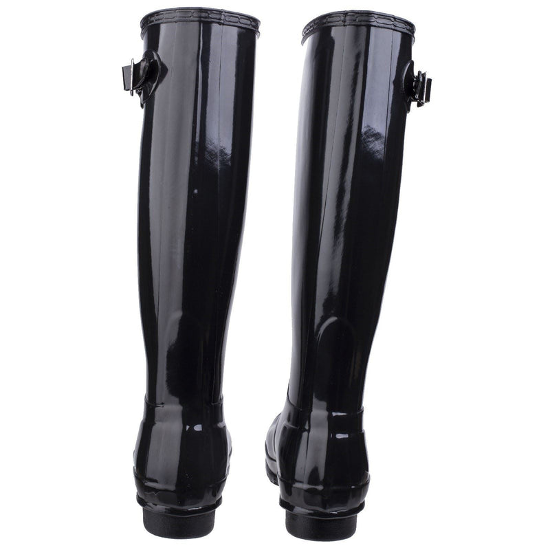 Hunter Original Tall Gloss Bottes En Caoutchouc Pour Femmes, Noires