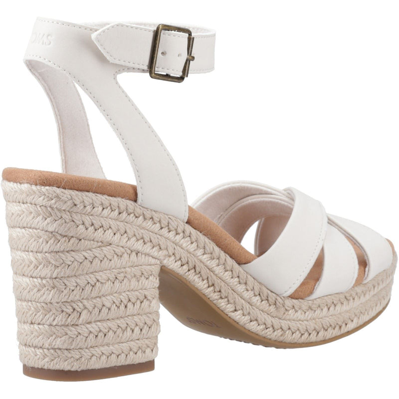 TOMS Majorca Strappy Sandales Pour Femmes En Cuir Couleur Sable Clair
