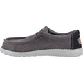 HEYDUDE Wally Workwear Chaussures Mocassins Pour Homme En Granit Gris/Noir En Mélange De Polyester