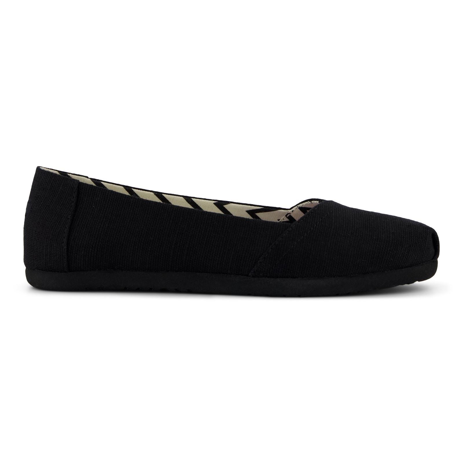 TOMS Alpargata Ballet Espadrilles Noires En Textile Pour Femmes
