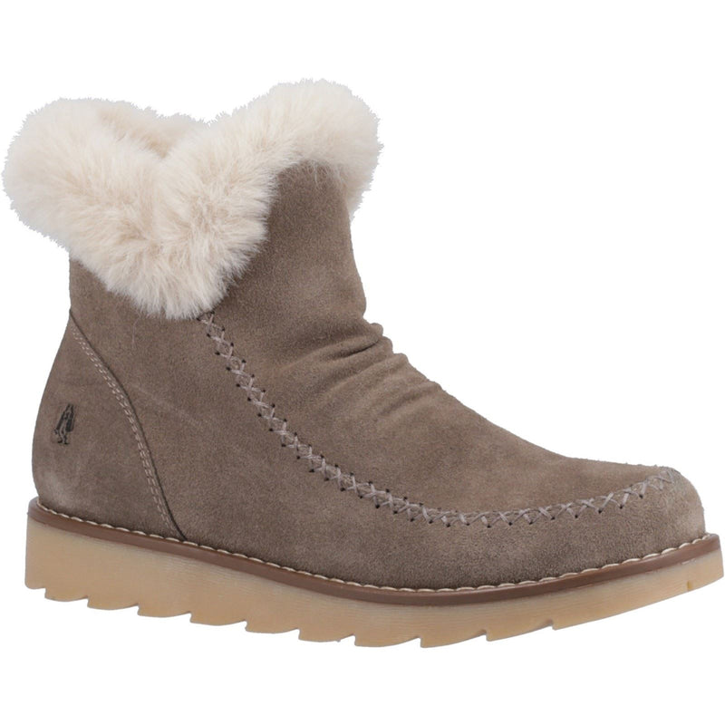 Hush Puppies Moira Bottes Taupe Pour Femmes En Suède