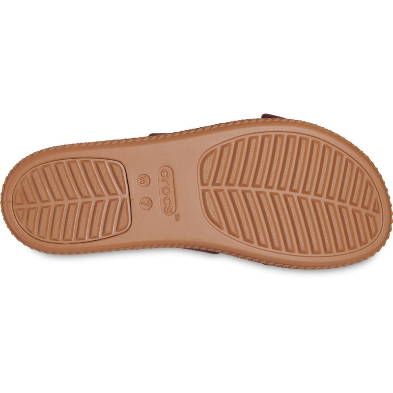 Crocs Brookly Buckle Low sandales en thermoplastique pour femmes en argile foncé
