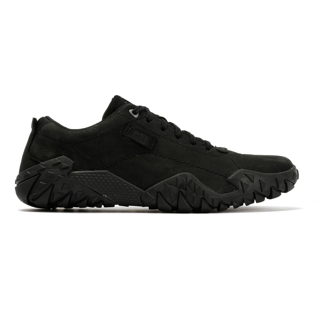Caterpillar Gridlock Lo Tumbled Chaussures À Lacets Noires En Nubuck Pour Homme