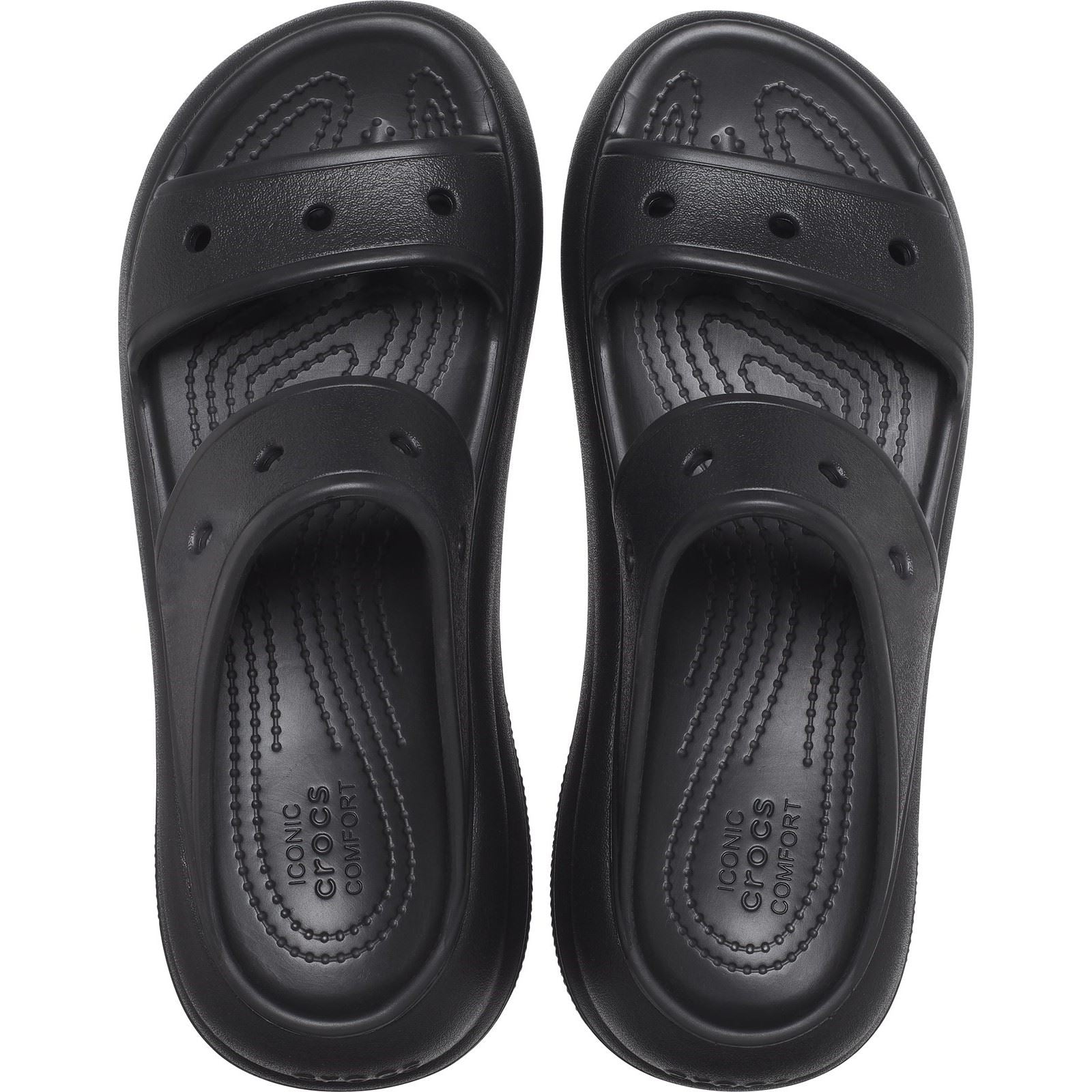 Crocs Classic Crush Sabots noirs pour Femmes en Thermoplastique