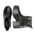 FitFlop Platfforms Heeled Bottes En Cuir Noires Pour Femmes