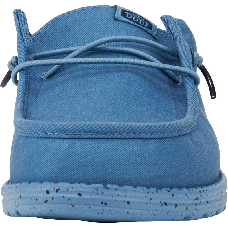 HEYDUDE Wally Slip Canvas Chaussons Bleu Élémentaire Pour Hommes En 100% Coton