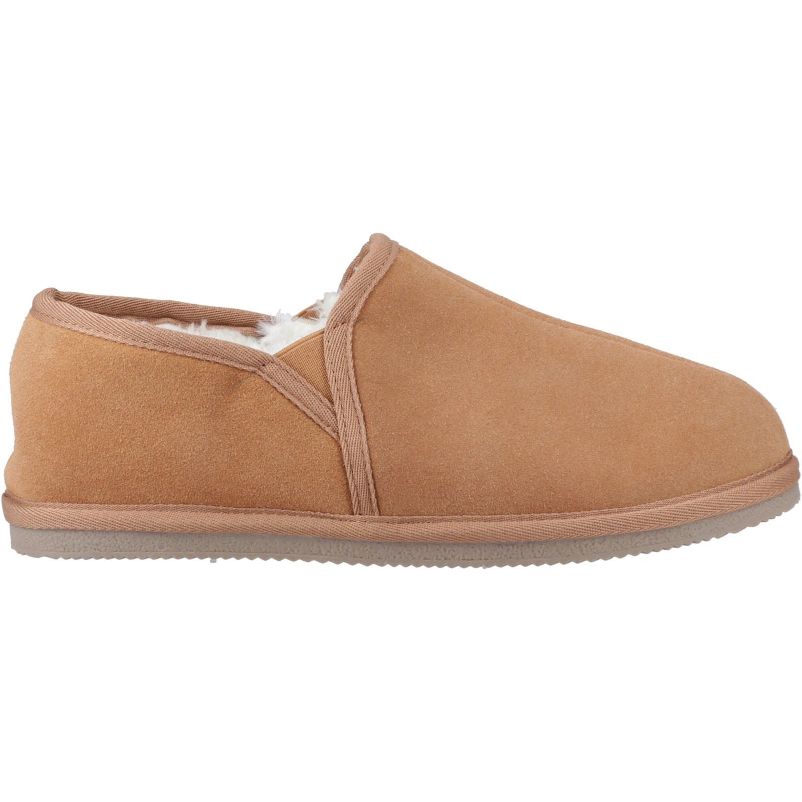Hush Puppies Aryan Chaussons En Daim Pour Homme Couleur Marron Clair