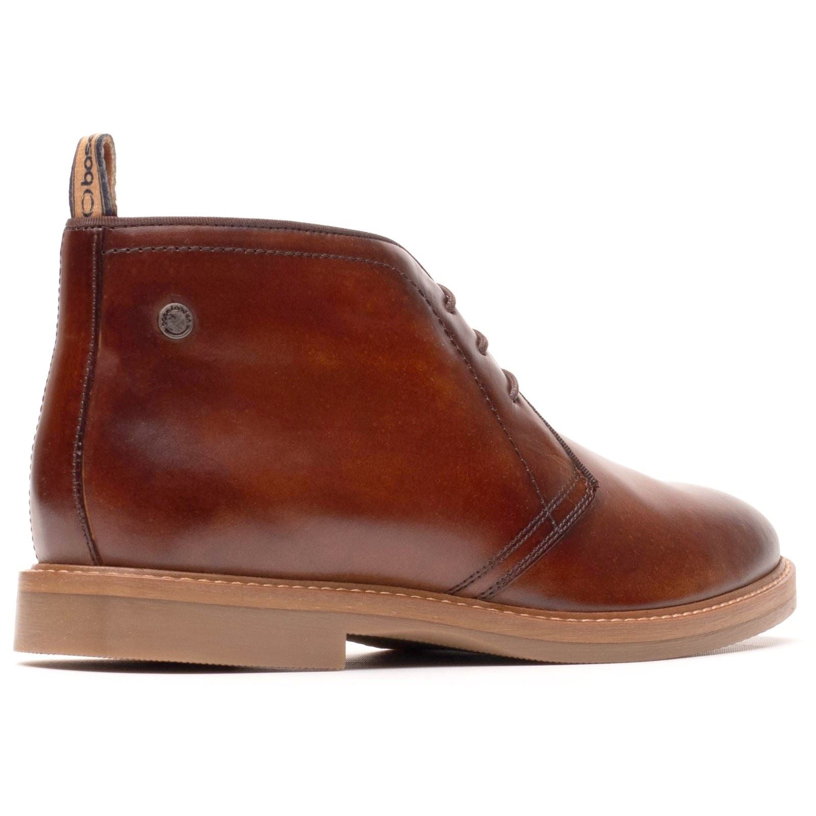 Base London Carlton Bottines En Cuir Pour Hommes Tan