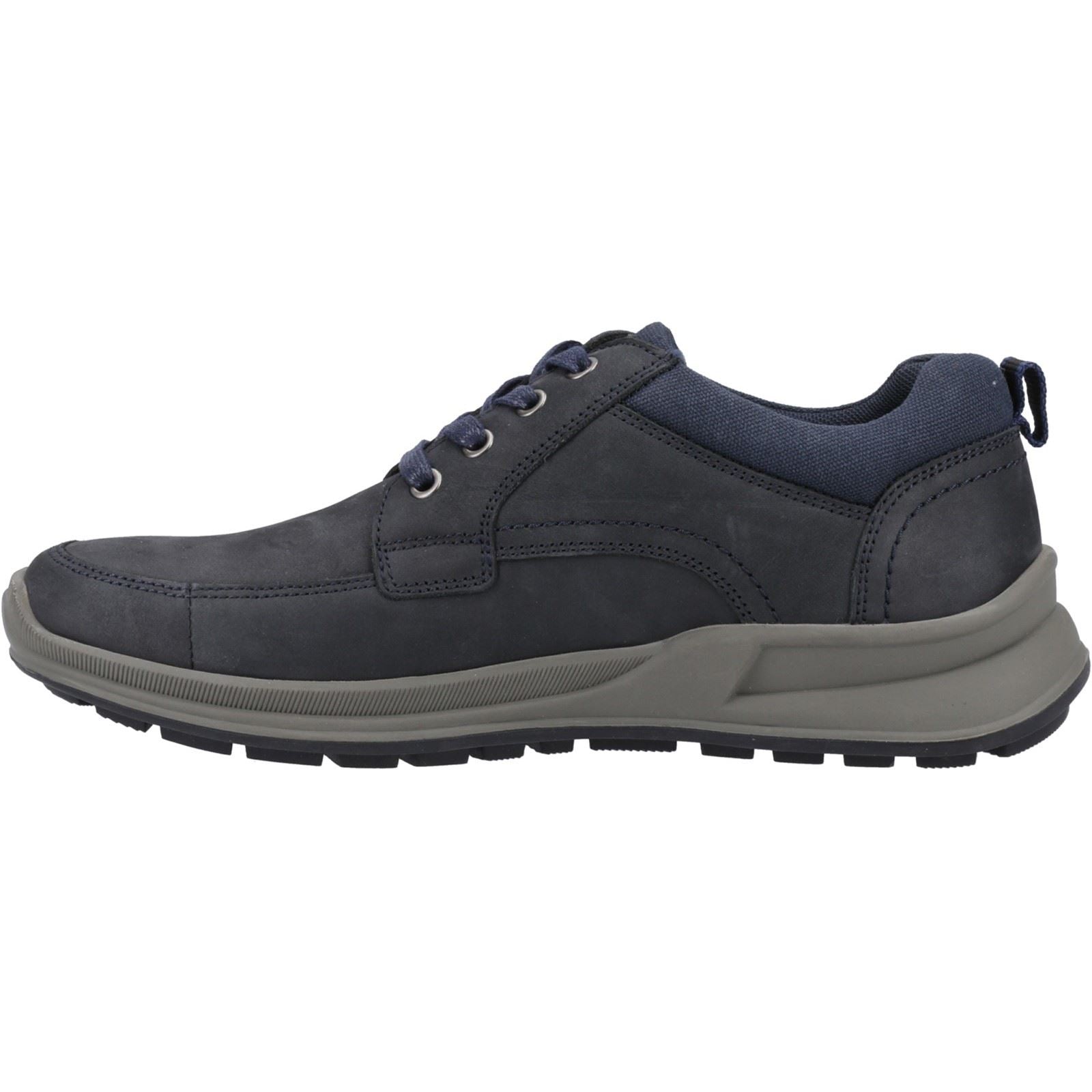 Hush Puppies Adam Chaussures Pour Hommes En Daim Bleu Marine À Lacets