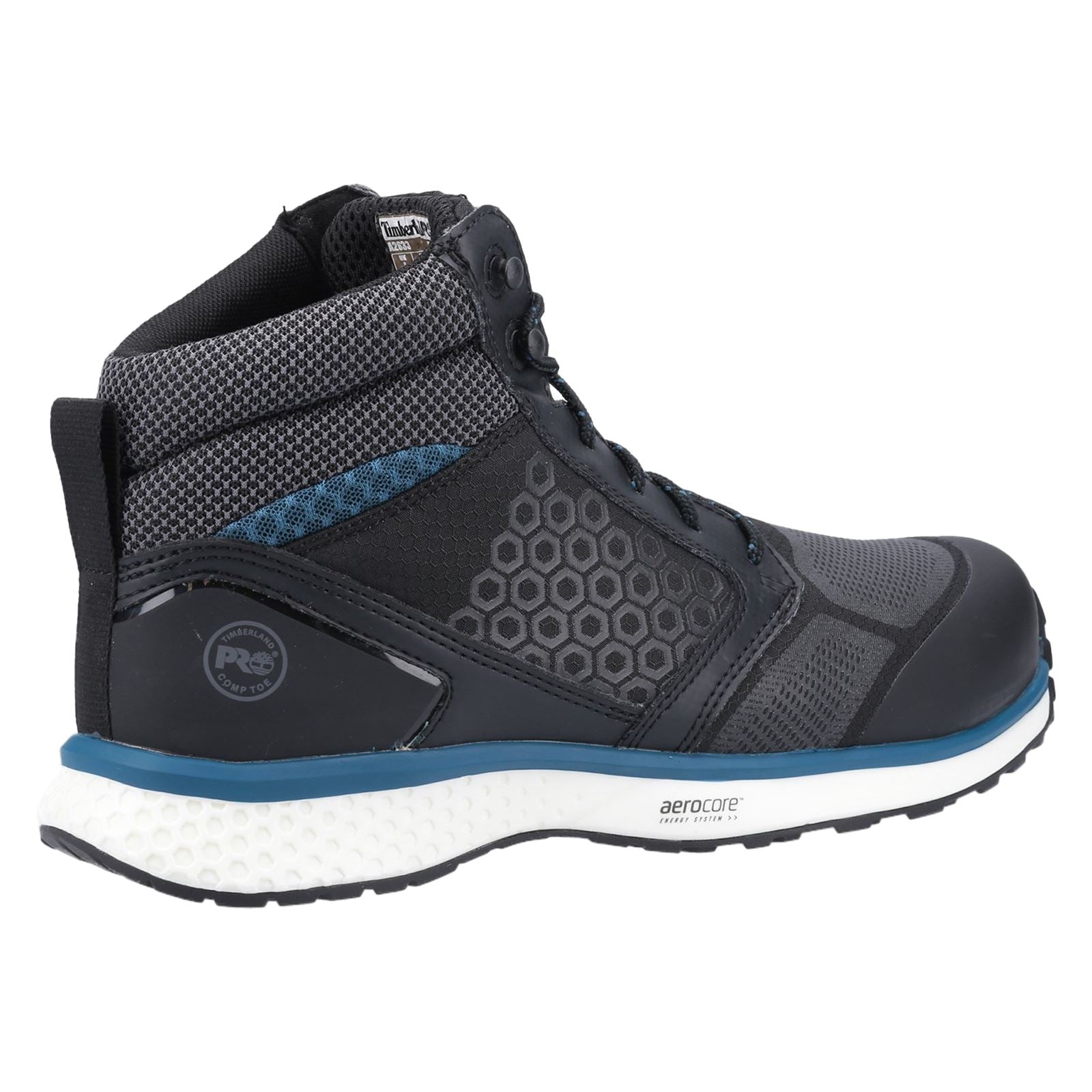 Timberland Pro Bottes De Sécurité Reaxion Mid Synthétiques Noires/Bleues