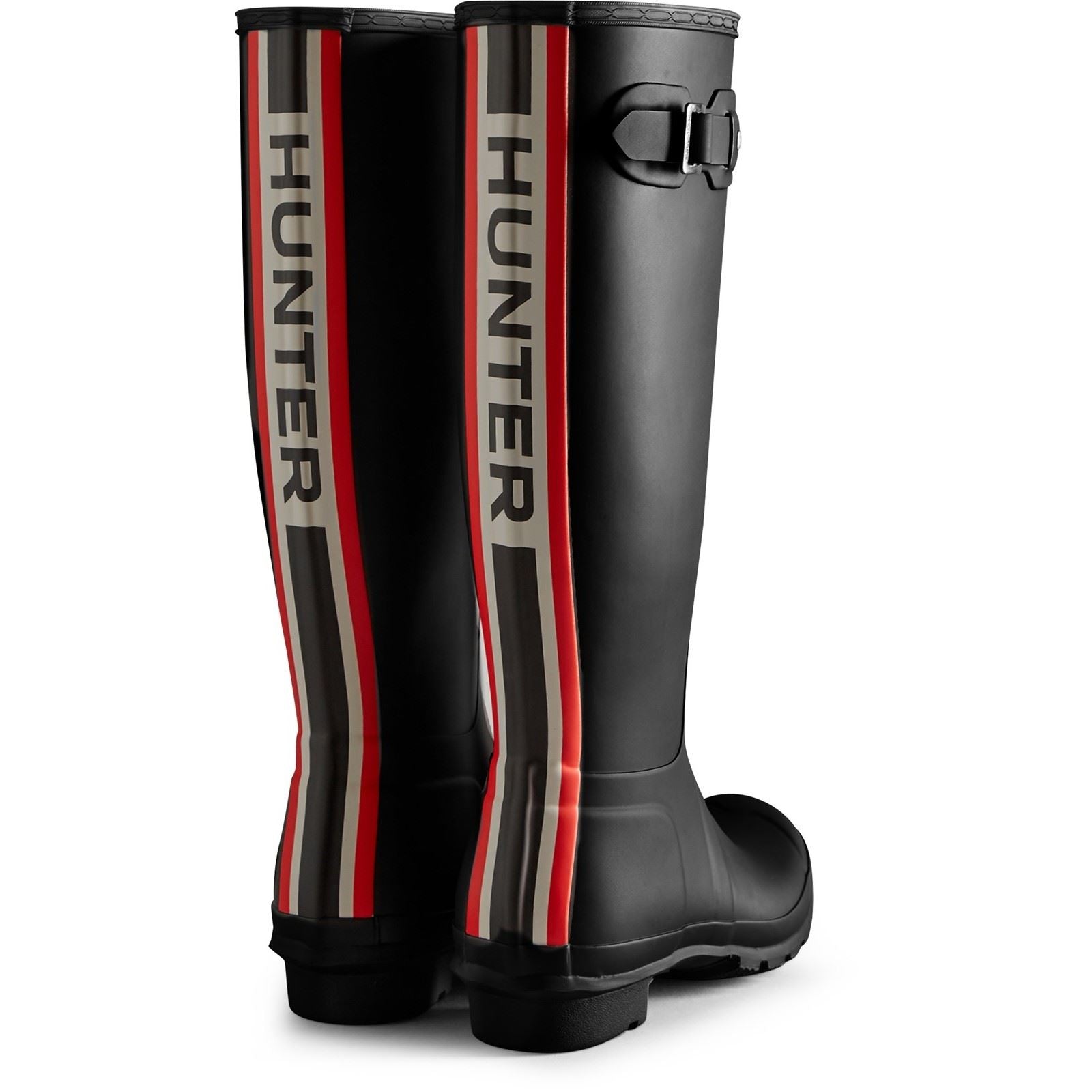 Hunter Womens Original Tall Bottes En Caoutchouc Pour Femmes, Noires