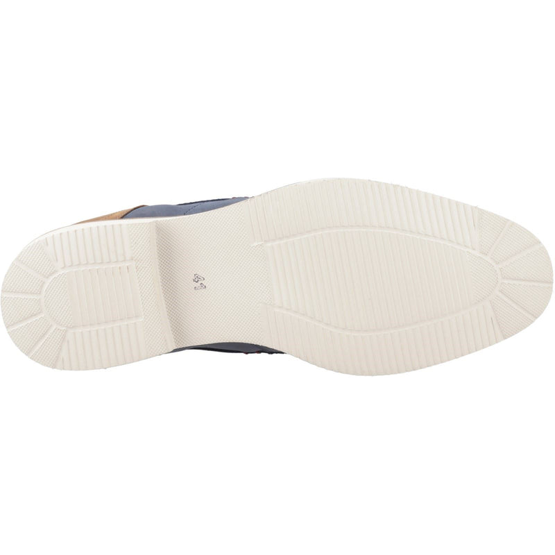 Pod Aries Bottes En Cuir Bleu Marine Pour Hommes