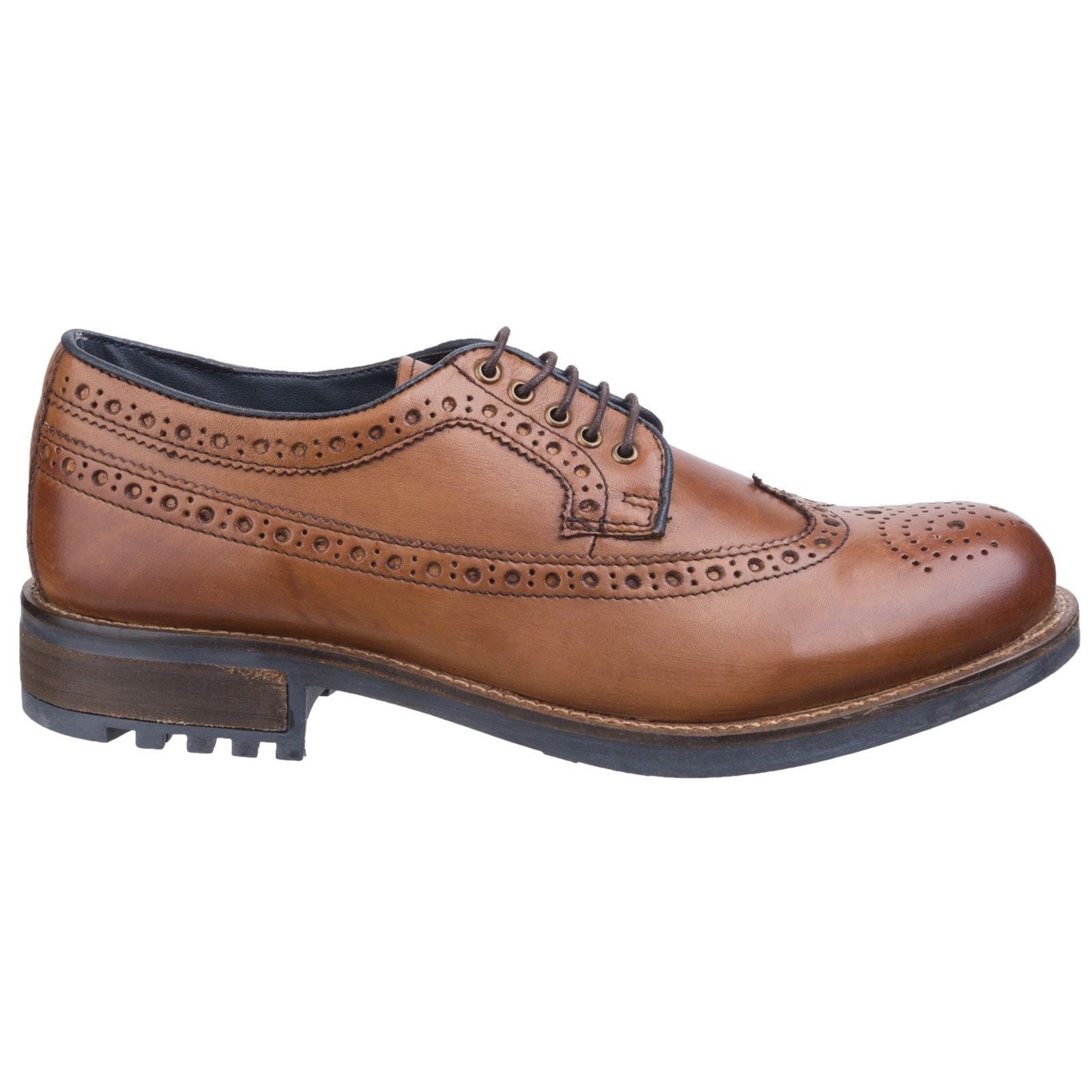 Cotswold Poplar Chaussures Brogues En Cuir Pour Hommes, Couleur Fauve