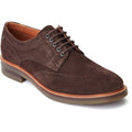 Base London Hatfield Chaussures Richelieu Brunes Brûlées En Cuir Pour Hommes