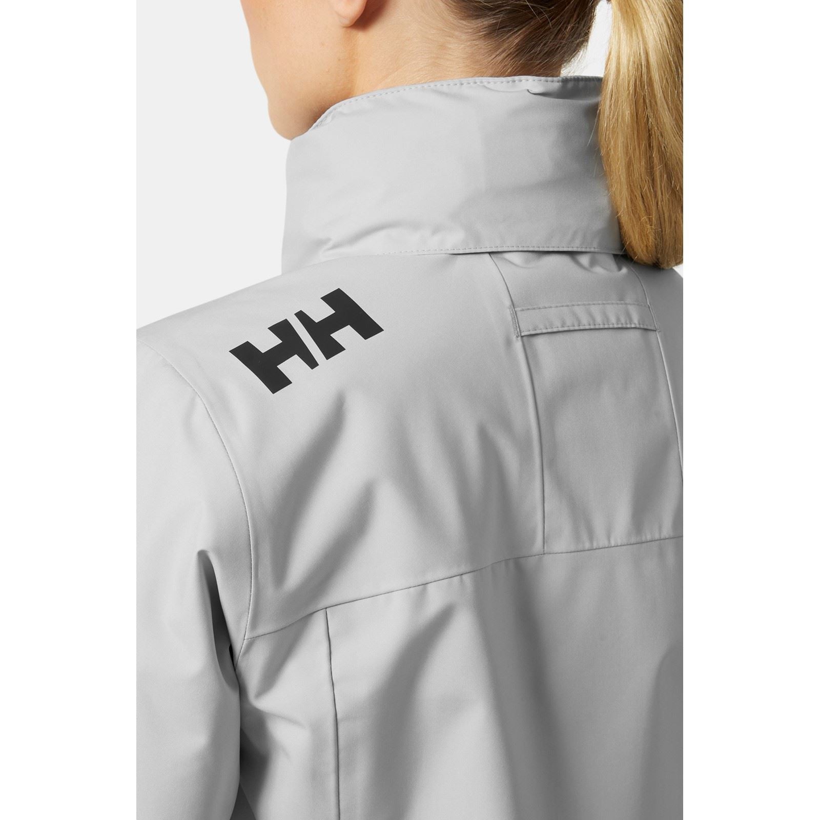 Helly Hansen Sport Crew Hooded Midlayer Sailing 2.0 Veste De Navigation Grise Pour Femmes