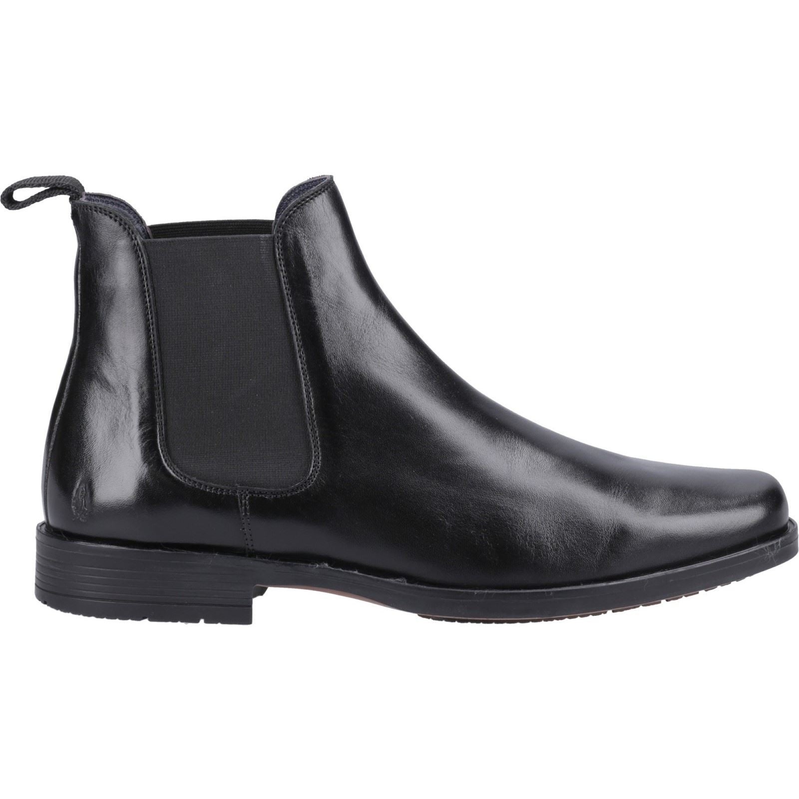 Hush Puppies Brennan Bottes En Cuir Noires Pour Hommes