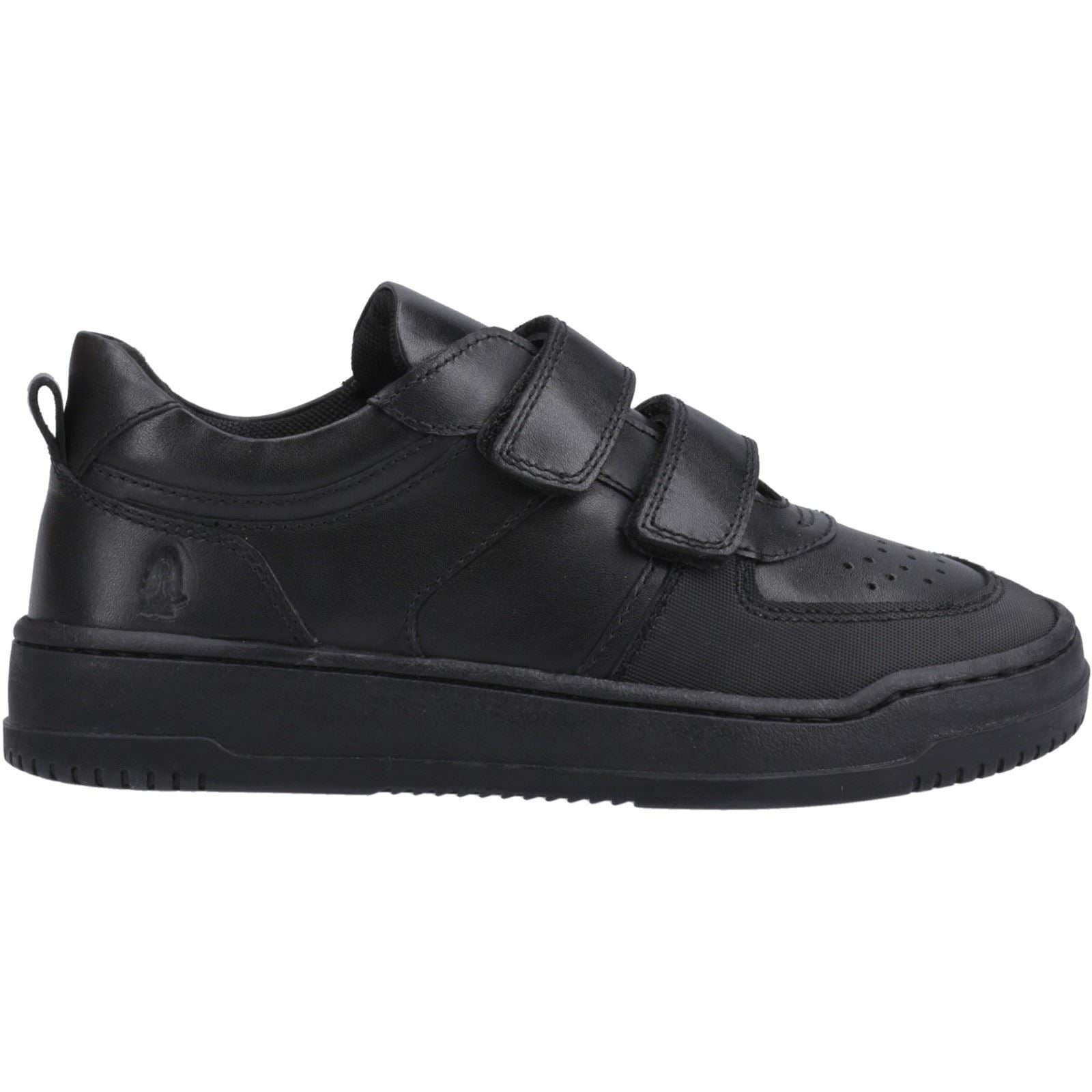 Hush Puppies Daxton Baskets Noires En Cuir Pour Garçons