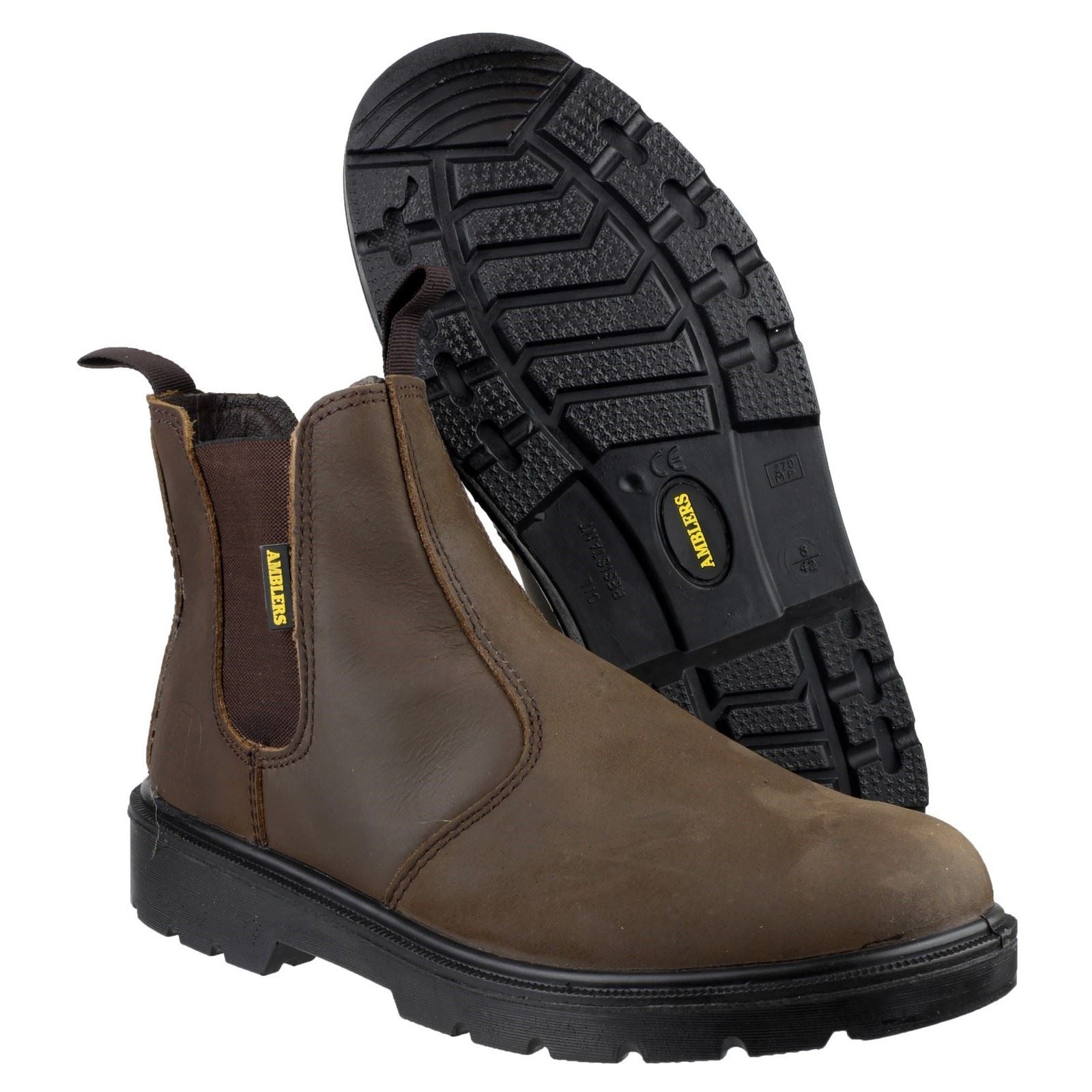 Amblers Safety Bottes De Sécurité En Cuir Marron Fs128