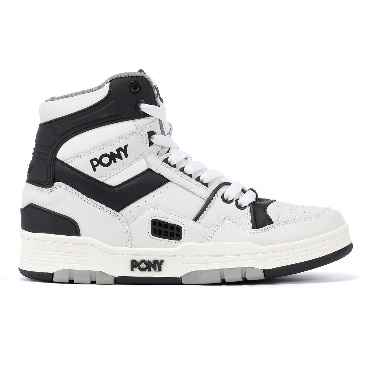 Pony M_100 Des Baskets En Cuir Blanches/Noires