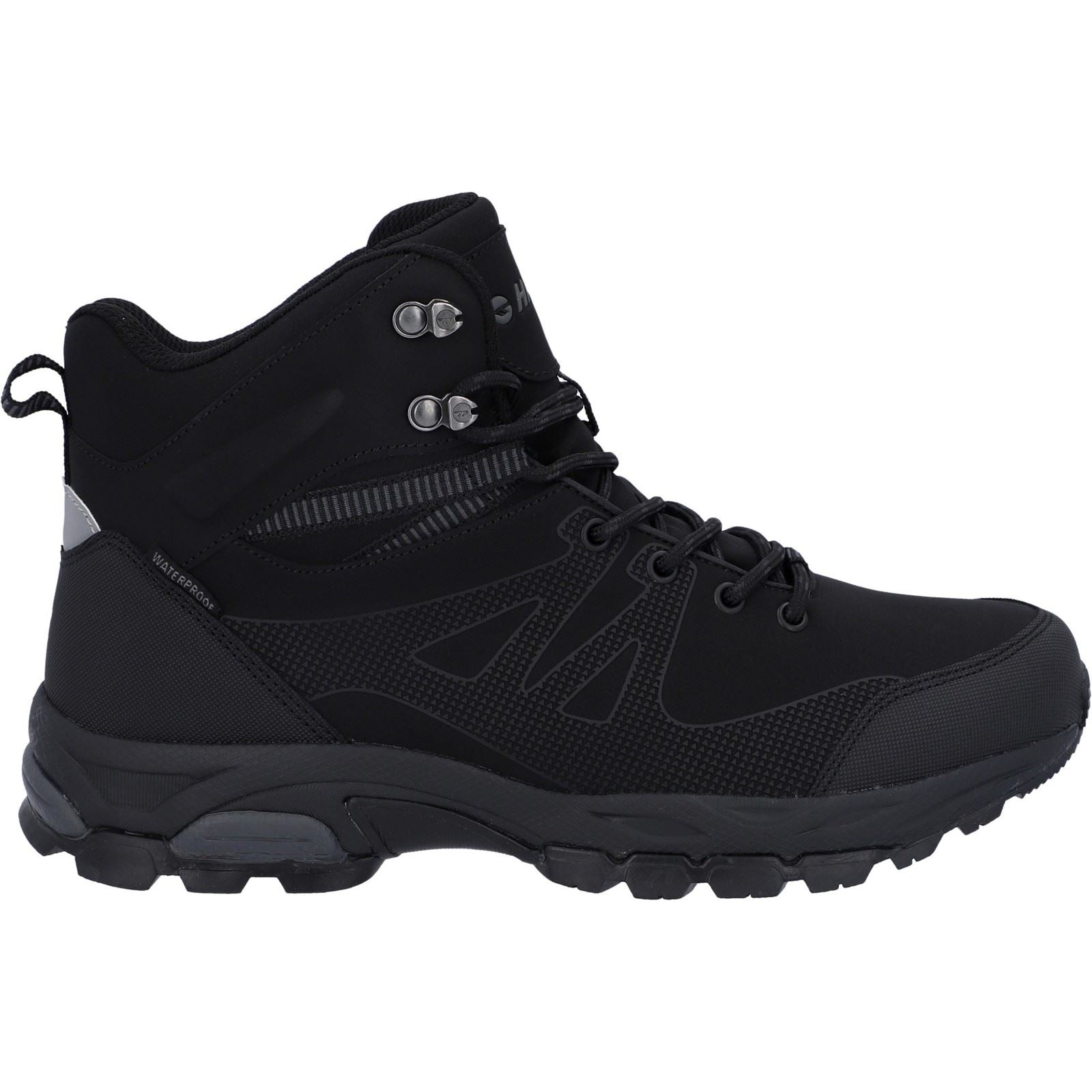 Hi-Tec Jackdaw Mid WP Chaussures De Randonnée Pour Homme En Polyester Noir/gris Carbone