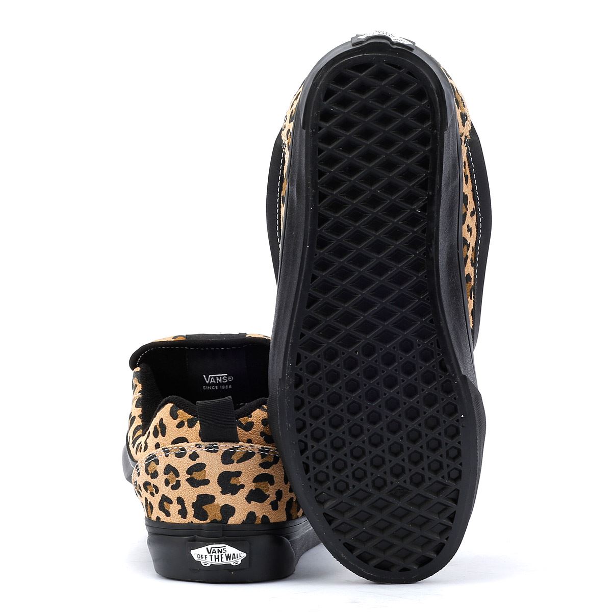 Vans Knu Skool Baskets Noires En Cuir