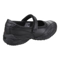 Skechers Velocity Pouty Chaussures Noires Pour Filles En Cuir