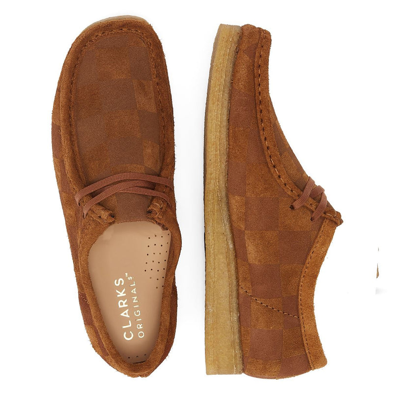 Clarks Originals Wallabee Check Chaussures à lacets marron homme