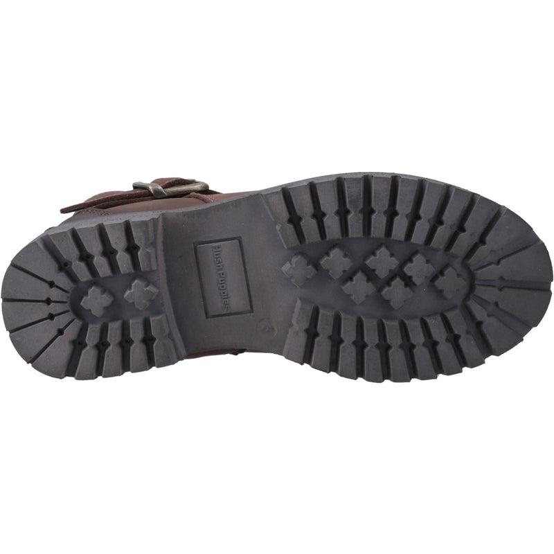 Hush Puppies Wakely Bottes En Cuir Marron Pour Femmes