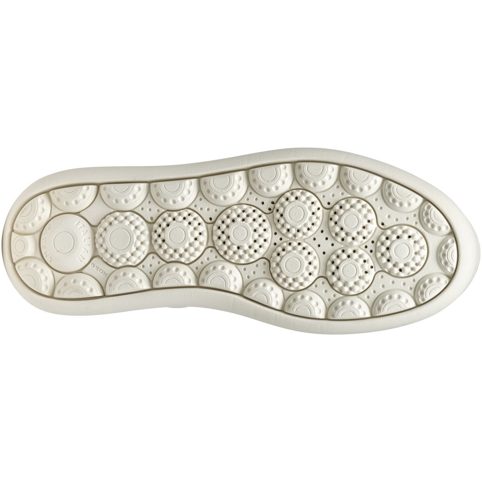 Geox D SPHERICA ECUB-2 Sneakers Pour Femmes Blanc/Or Clair