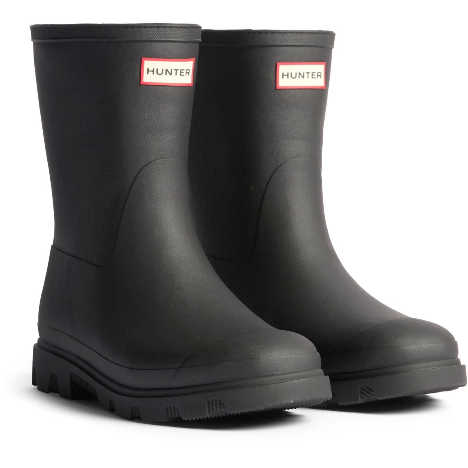 Hunter Downpour Short Insulated Bottes En Caoutchouc Noires Pour Femmes