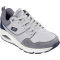 Skechers Uno Retro One Baskets Grises Pour Hommes En Cuir
