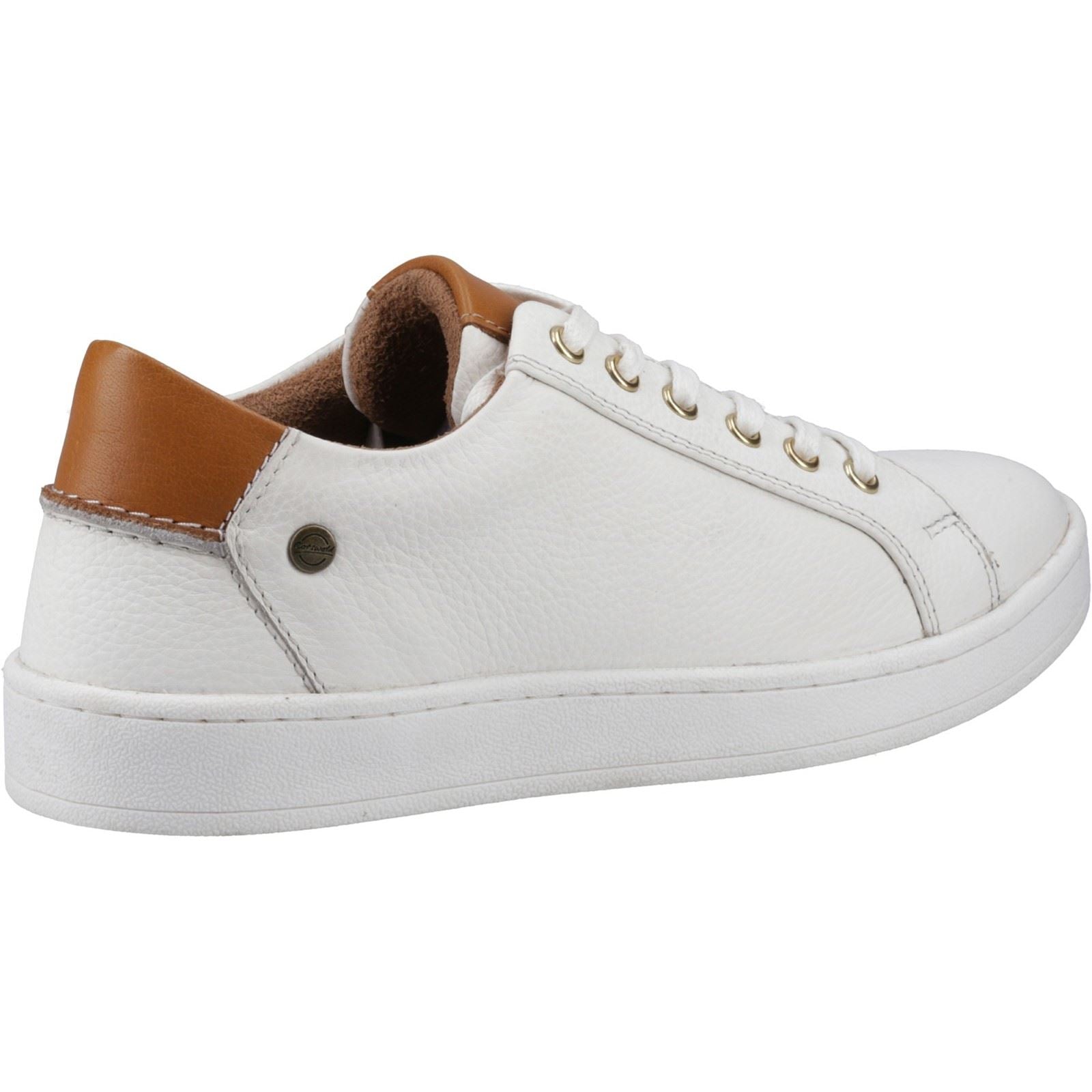 Cotswold Radcot Baskets Blanches En Cuir Pour Femmes