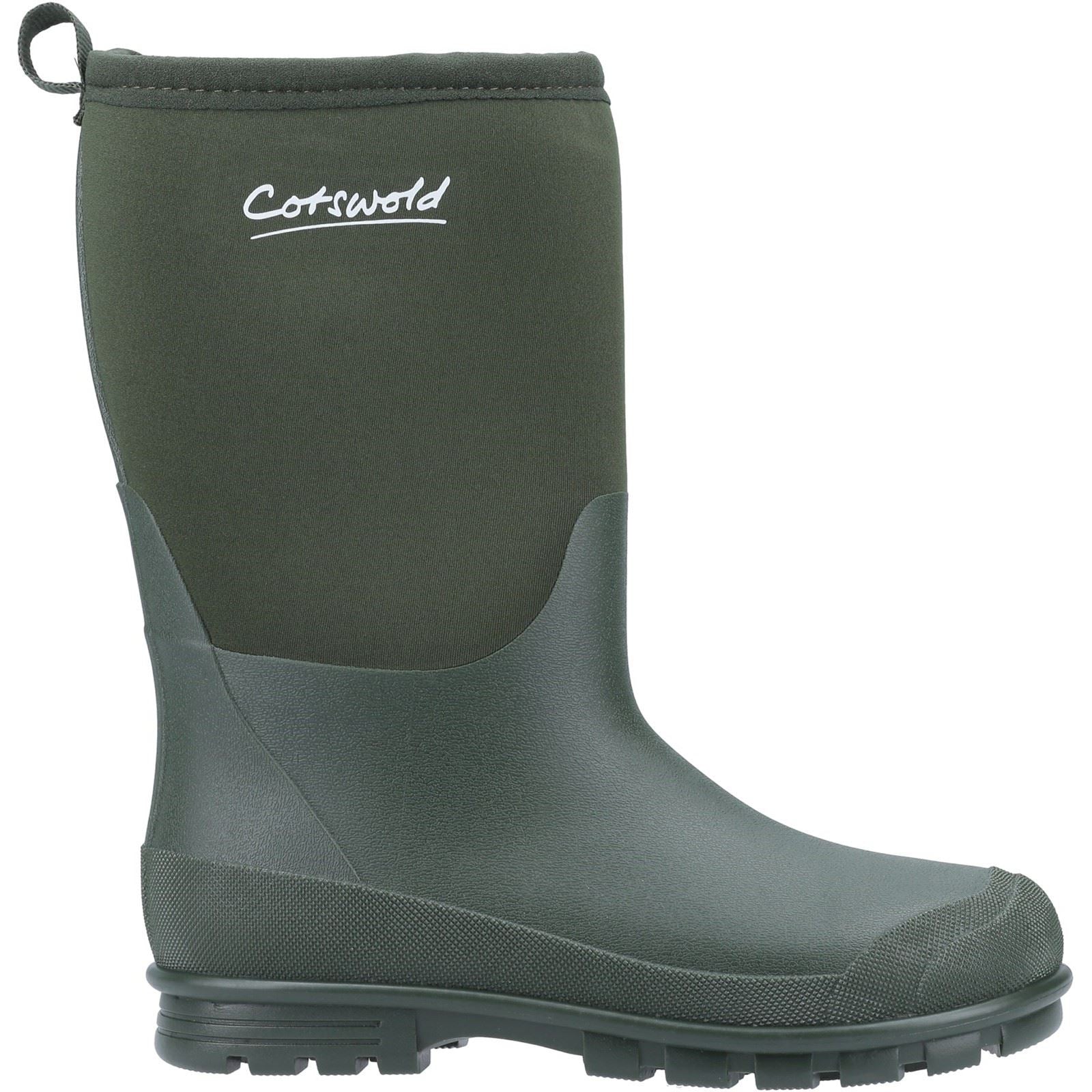 Cotswold Hilly Neoprene Tpr+neoprene Bottes En Caoutchouc Unisexe Pour Enfants En Vert