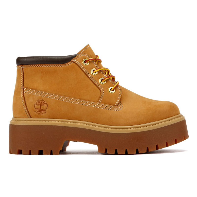 Timberland Stone Street Nellie Bottes En Cuir Jaune Pour Femme