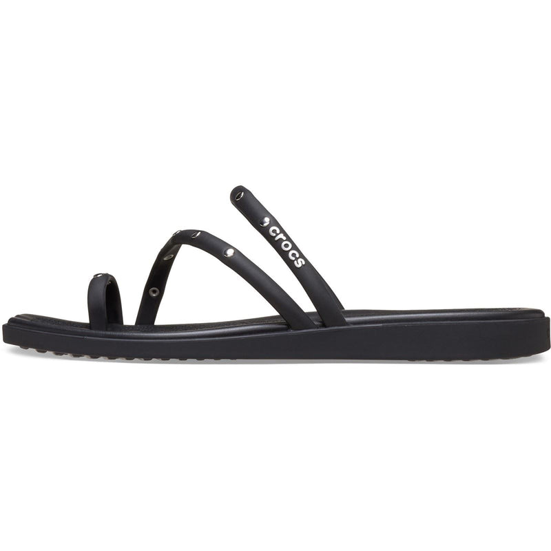 Crocs Miami Studded Toe Loop Sandales Noires En Thermoplastique Pour Femmes