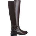 Hush Puppies Vanessa Bottes Hautes Marron À Talons Pour Femme En Cuir