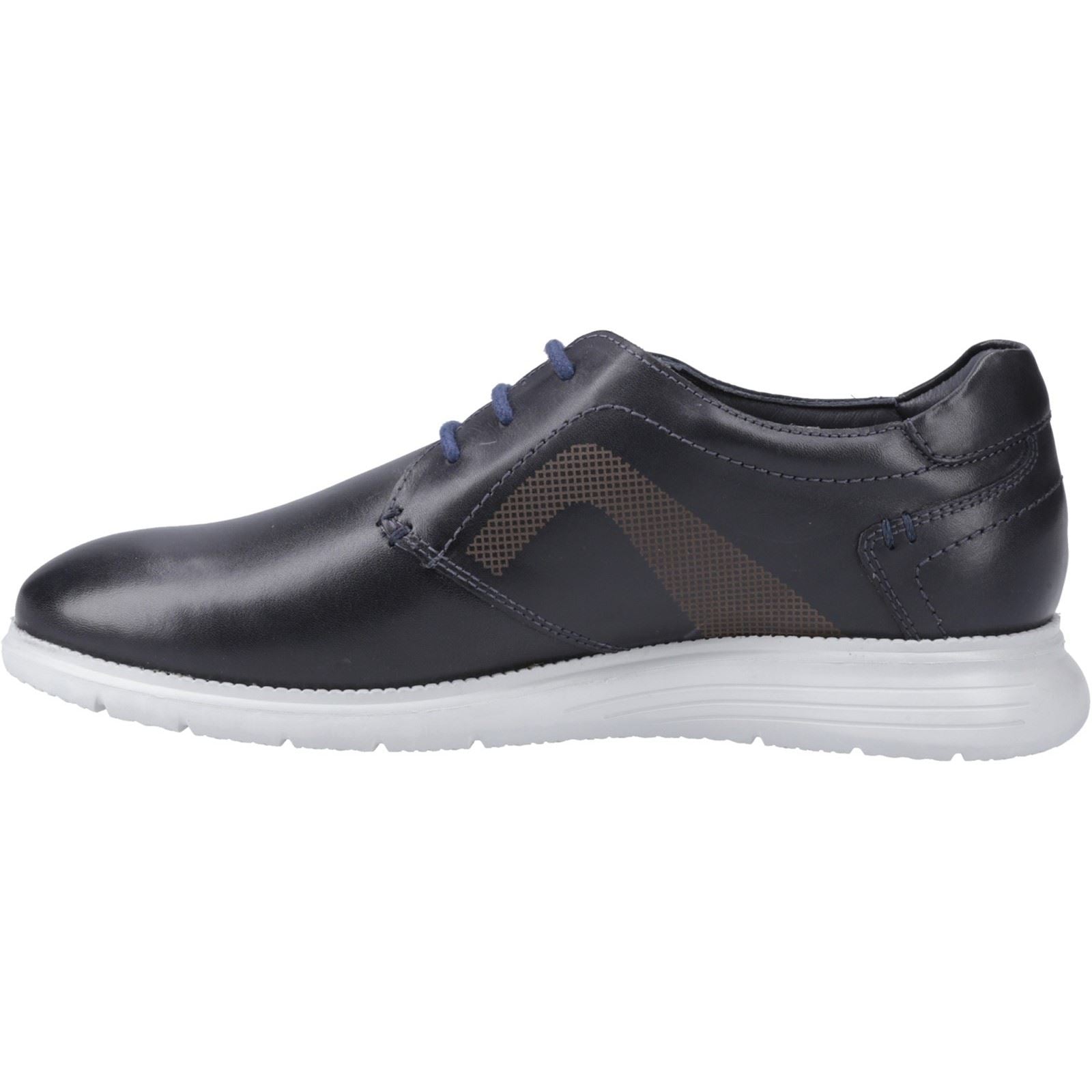 Pod Aston Chaussures À Lacets En Cuir Pour Hommes, Bleu Marine