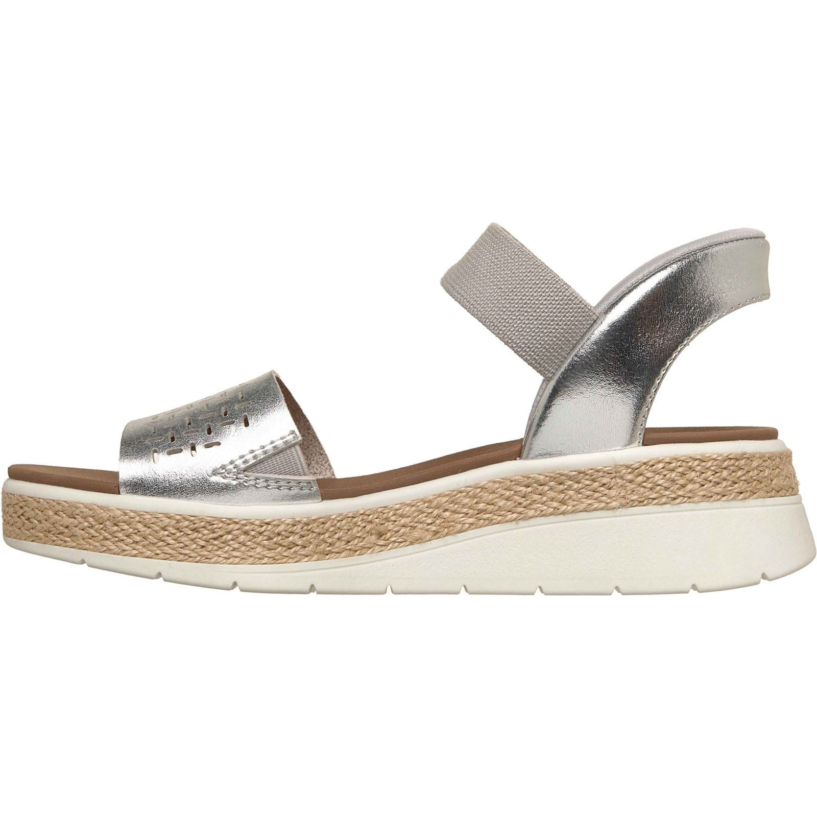 Skechers BOBS Sun Ray Sandales En Argent Pour Femmes