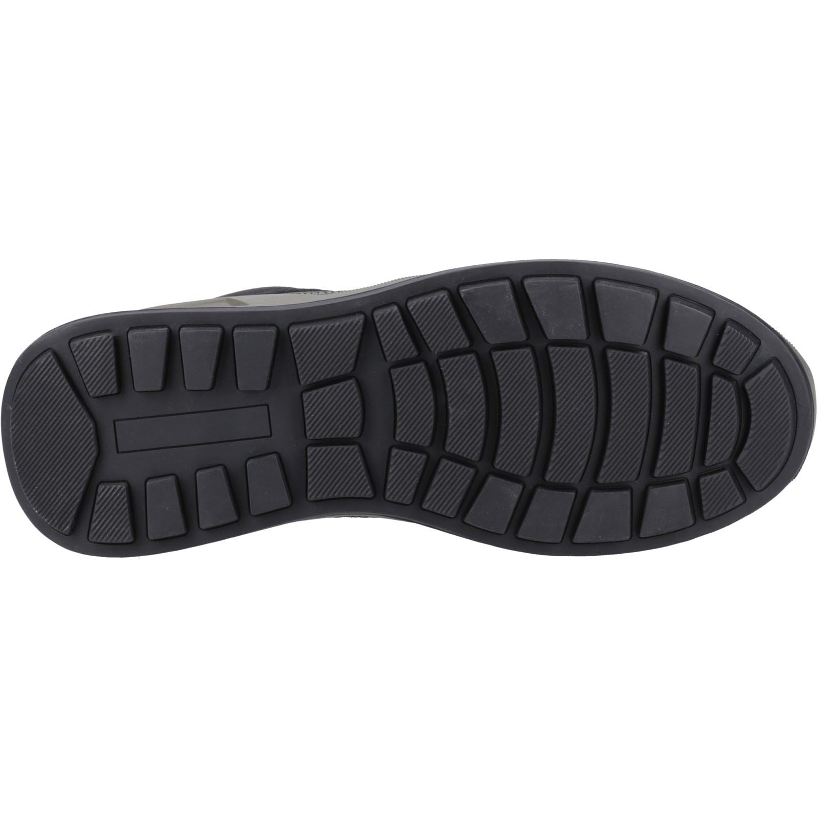 Hush Puppies Arnie Bottes Noires En Cuir Pour Hommes