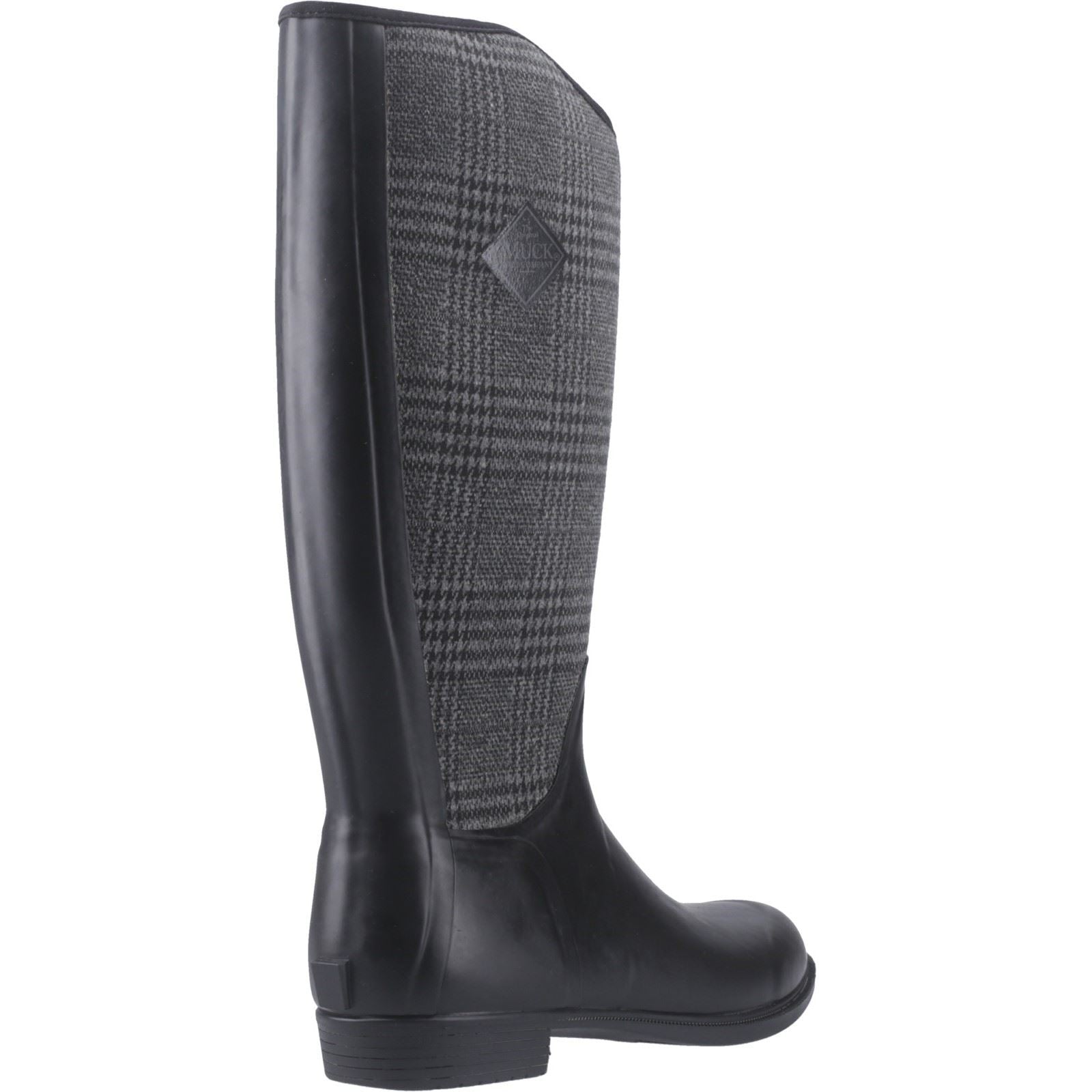 Muck Boots Derby Tall Bottes D'hiver Hautes À Carreaux Noires En Caoutchouc Pour Femme