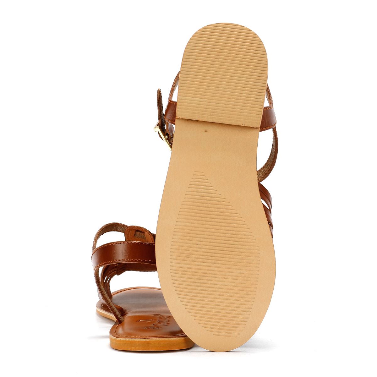 Tower London Hurache Sandales En Cuir Pour Femmes, Marron