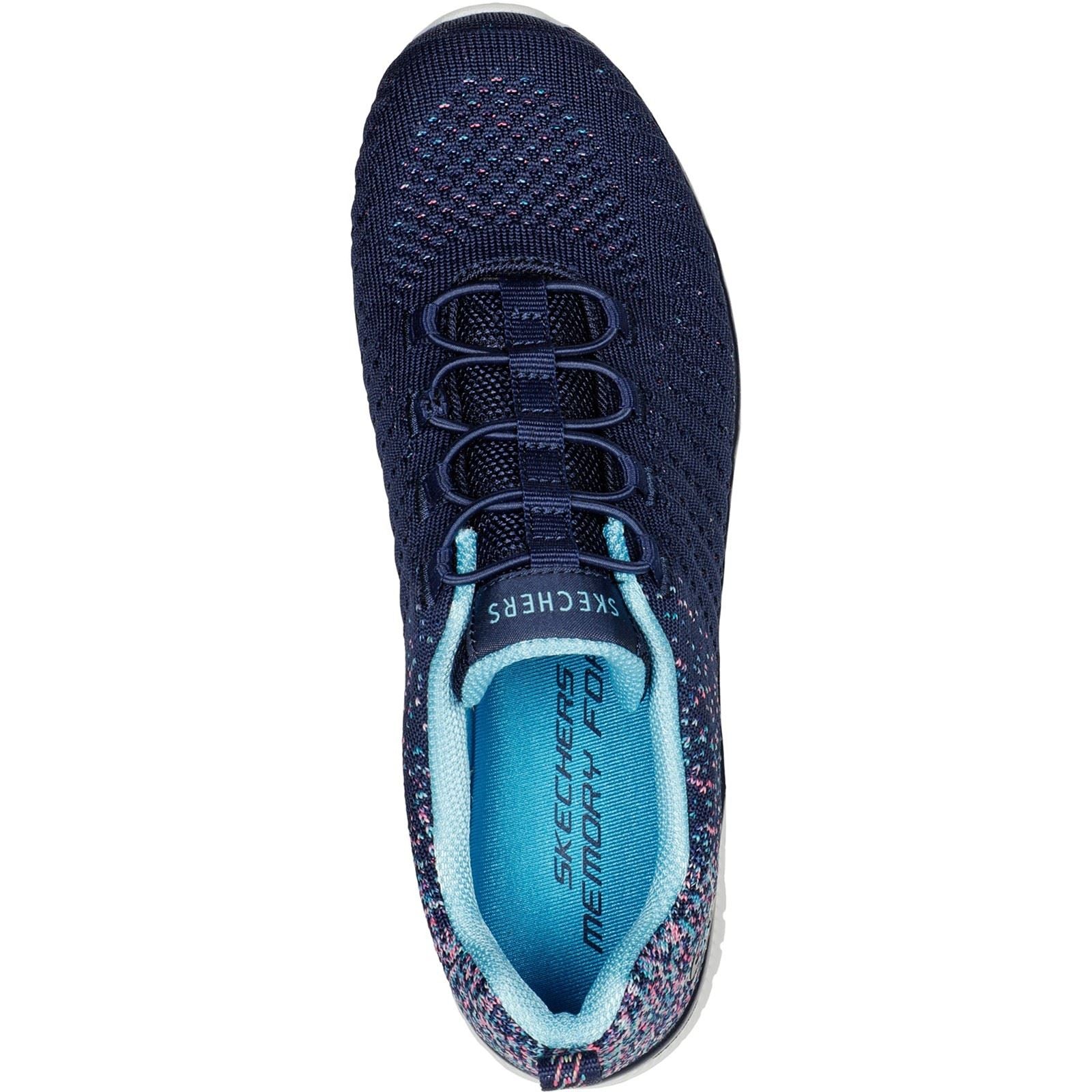 Skechers Virtue Sneakers Textile Pour Femmes En Bleu Marine/Bleu