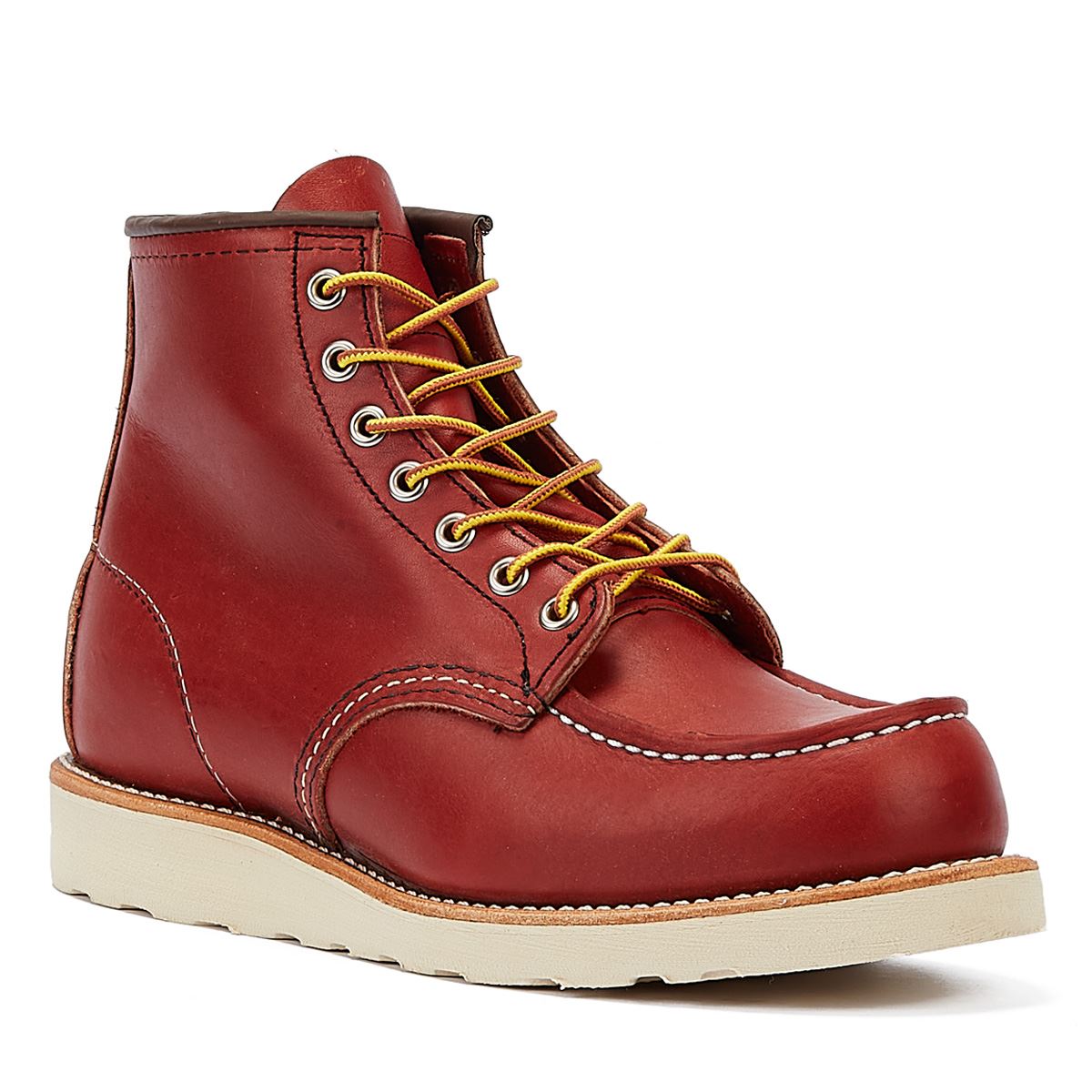 Red Wing Shoes Bottes Homme Marron Heritage Work 6 Pouces Moc Active Oro Russet