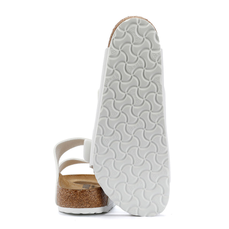 Birkenstock Arizona Birko-Flor Sandales blanches régulières pour femmes