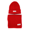 Hunter Jura Beanie Hat/Scarf Boxset Acrylique Rouge