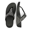 FitFlop Lulu Crystal Mix Sandales Noires Pour Femmes