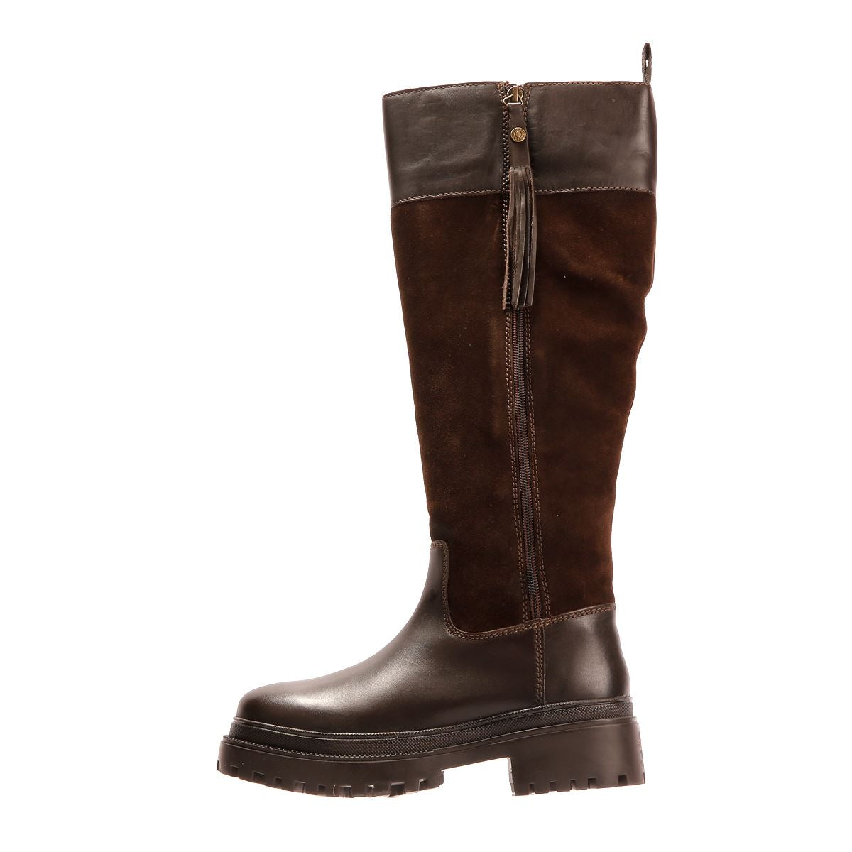 Osprey London The Bramble Tall Bottes En Cuir Pour Femmes Marron